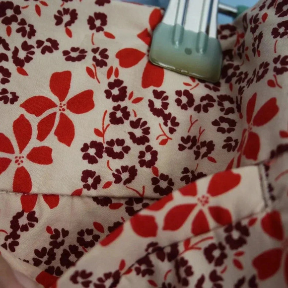 Gap Floral Mini Skirt Size 4 Side Zipper Front Pockets - Picture 6 of 12